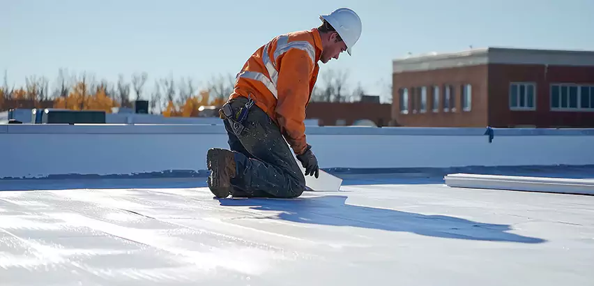Flat Roof Drain Installation in Chicago